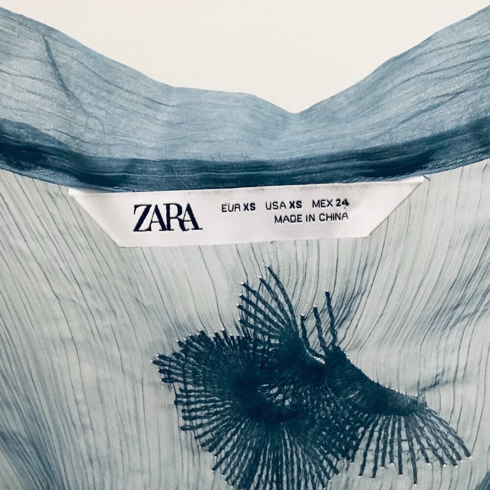 Zara Maxi Embroidered Coverup - One Size - Picture 3 of 4